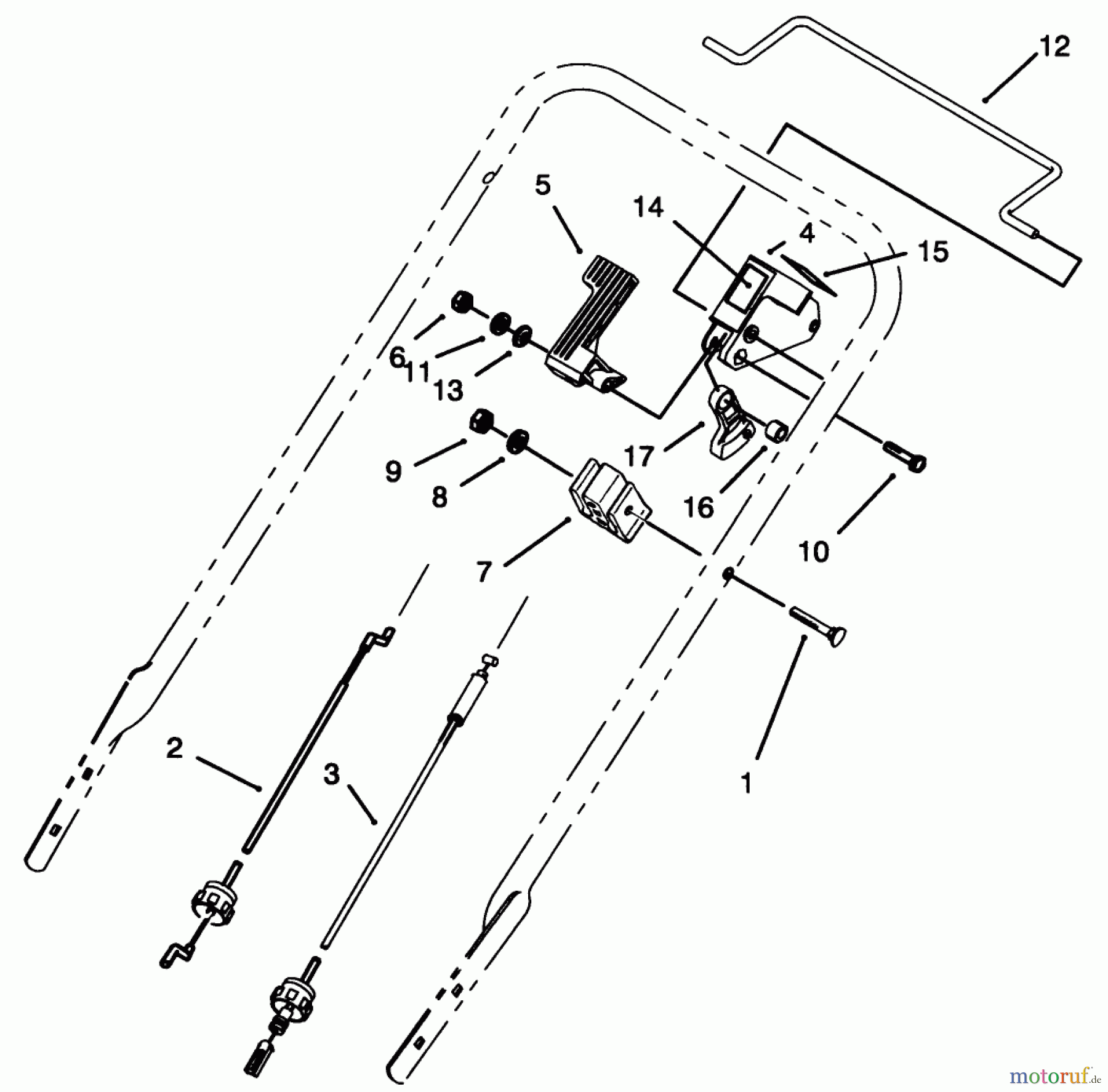  Toro Neu Mowers, Walk-Behind Seite 1 20432 - Toro Lawnmower, 1993 (39000001-39999999) TRACTION CONTROL ASSEMBLY