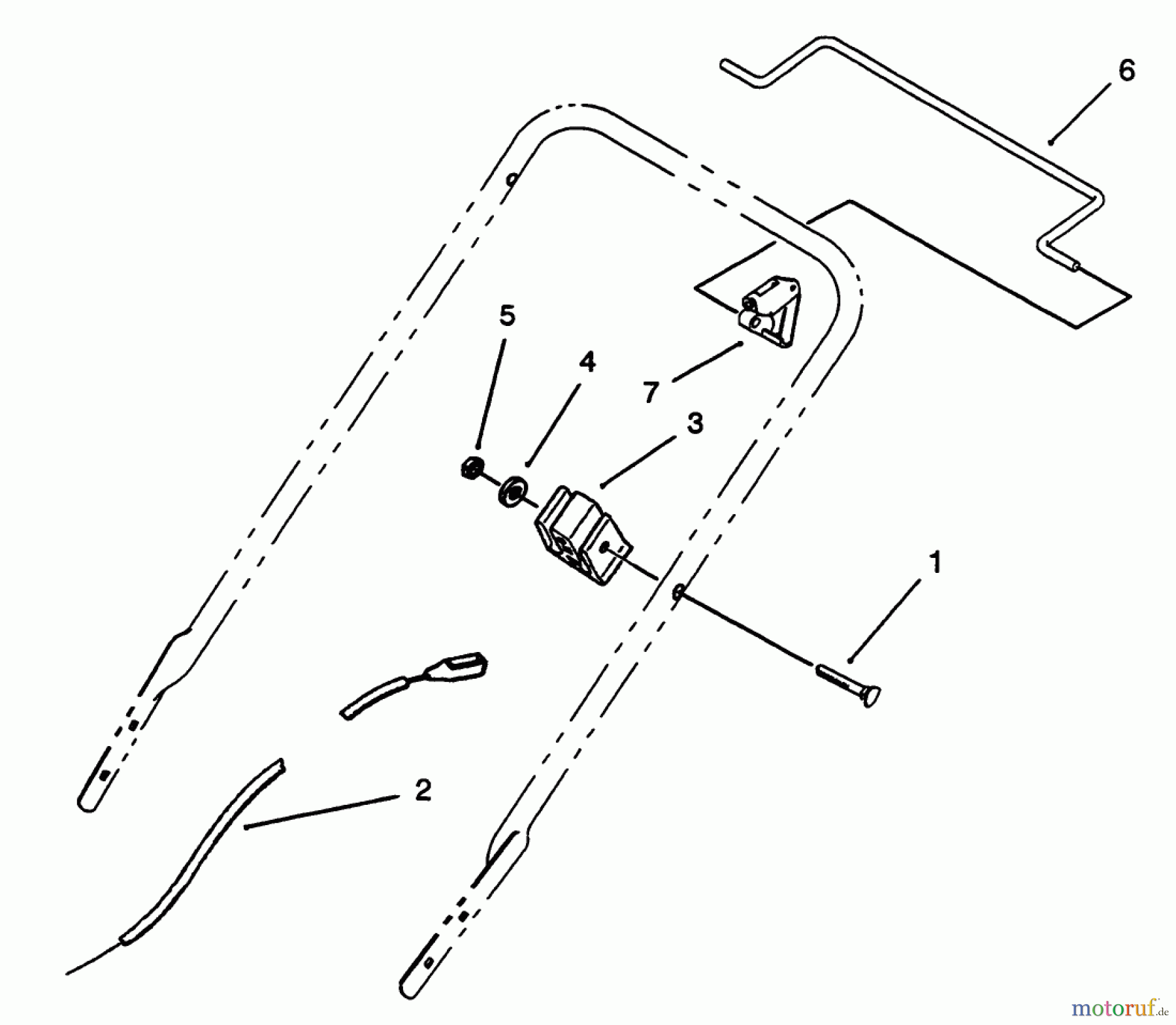  Toro Neu Mowers, Walk-Behind Seite 1 20433 - Toro Lawnmower, 1993 (39000001-39999999) BRAKE CONTROL ASSEMBLY