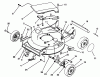 Toro 20433 - Lawnmower, 1993 (39000001-39999999) Ersatzteile HOUSING ASSEMBLY