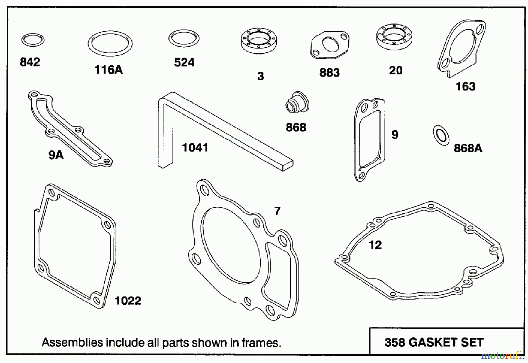  Toro Neu Mowers, Walk-Behind Seite 1 20438 - Toro Lawnmower, 1993 (39000001-39999999) ENGINE GTS 150 #1