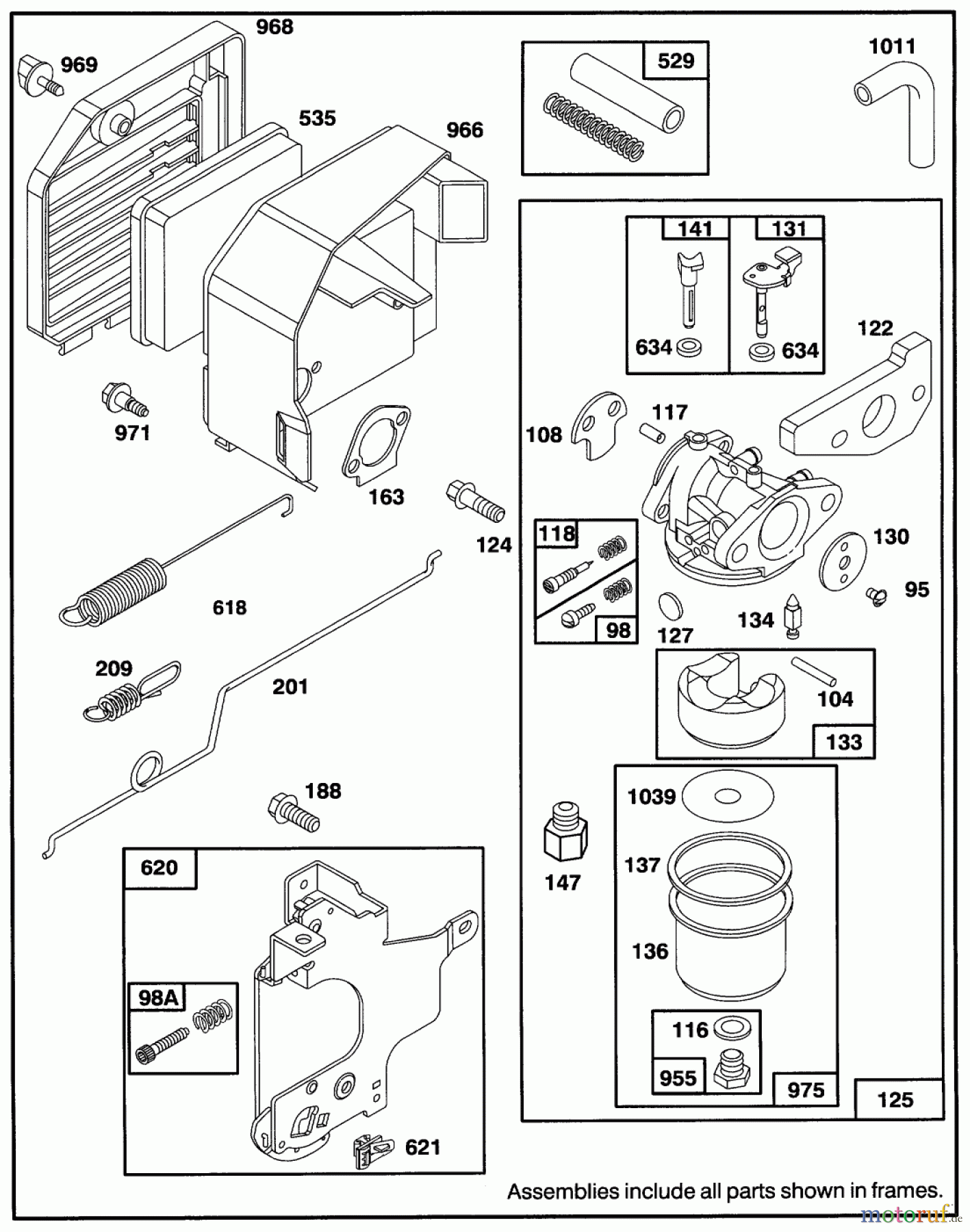  Toro Neu Mowers, Walk-Behind Seite 1 20438 - Toro Lawnmower, 1993 (39000001-39999999) ENGINE GTS-150 #2