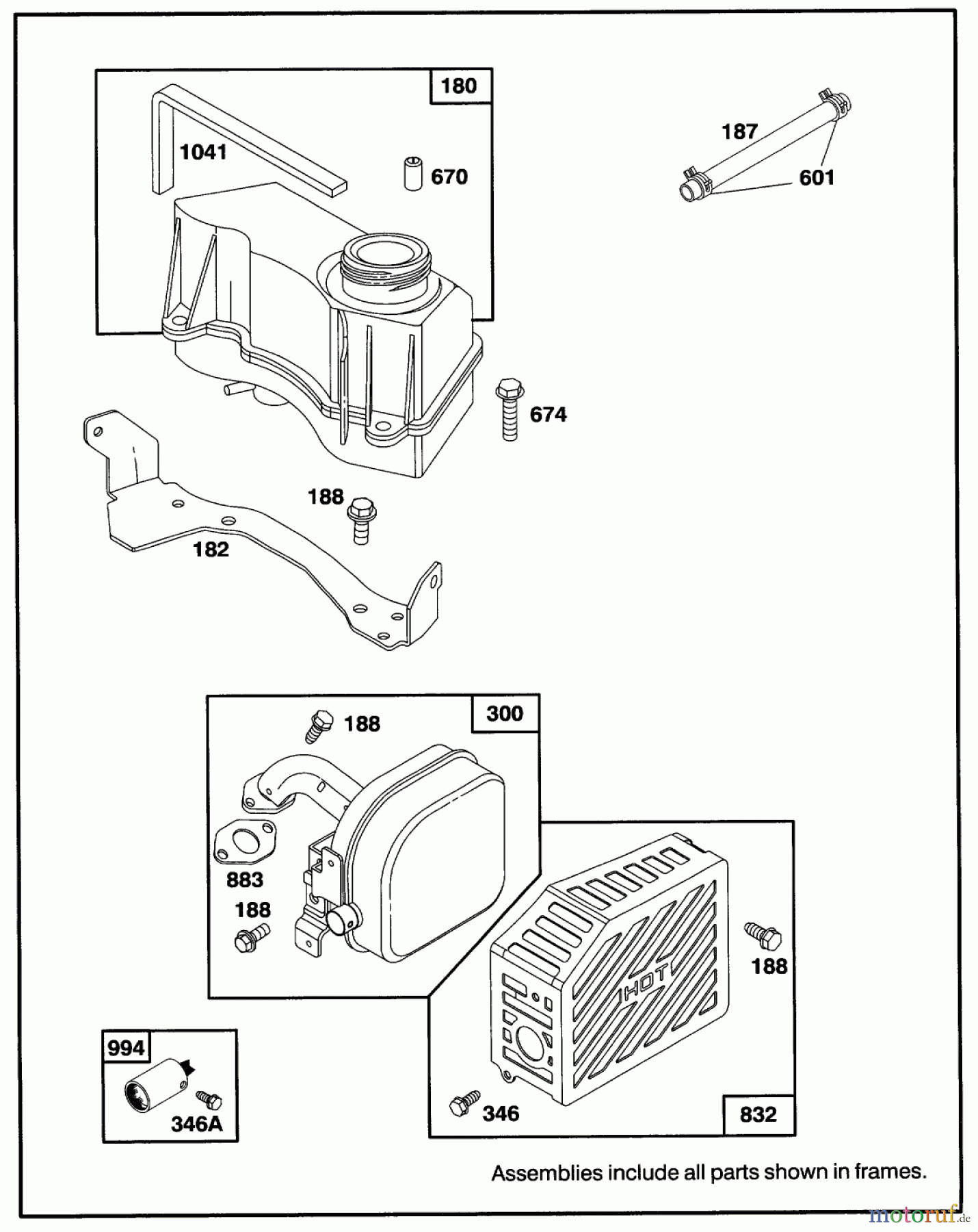  Toro Neu Mowers, Walk-Behind Seite 1 20438 - Toro Lawnmower, 1993 (39000001-39999999) ENGINE GTS-150 #4