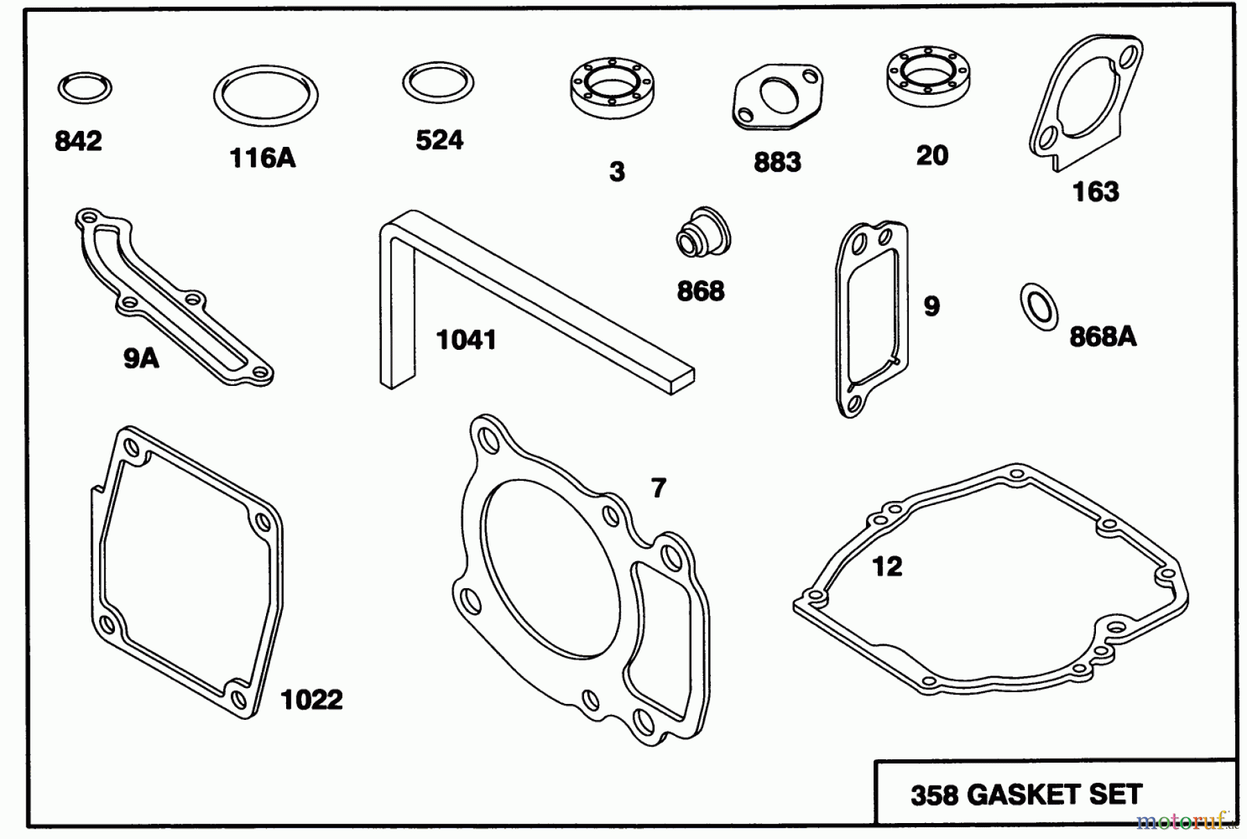  Toro Neu Mowers, Walk-Behind Seite 1 20438WF - Toro Lawnmower, 1993 (39000001-39999999) ENGINE GTS 150 #1