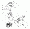 Toro 20453 - Lawnmower, 1996 (6900001-6999999) Ersatzteile SHROUD & BLOCK ASSEMBLY (MODEL NO. 20441 ONLY)
