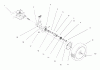 Toro 20442 - Lawnmower, 1996 (6900001-6999999) Ersatzteile REAR AXLE ASSEMBLY
