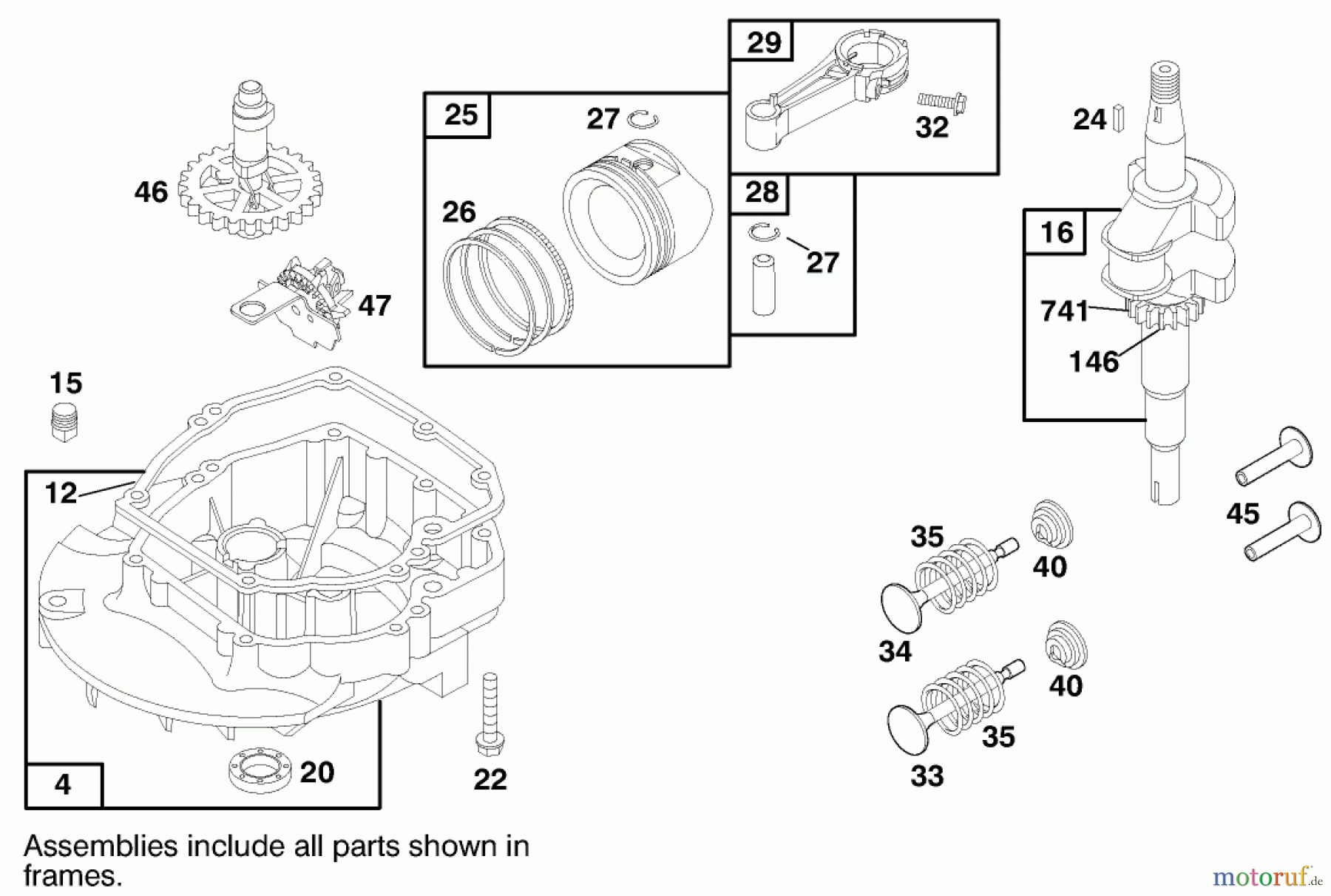 Toro Neu Mowers, Walk-Behind Seite 1 20452 (R-21S) - Toro Recycler Mower, R-21S, 1998 (8900001-8999999) ENGINE BRIGGS & STRATTON MODEL 12H802-1758-E1 #2