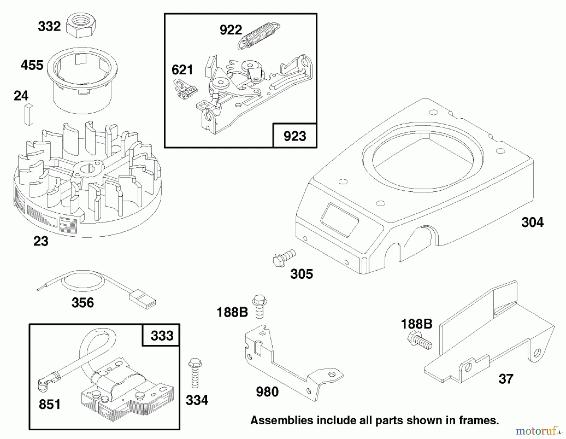  Toro Neu Mowers, Walk-Behind Seite 1 20464 - Toro Super Recycler Lawnmower, 1997 (7900001-7999999) ENGINE GTS 150 #6