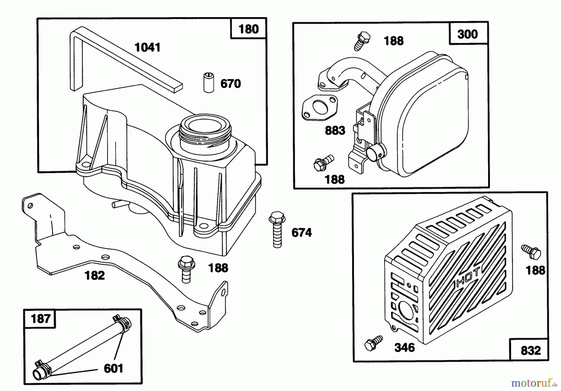  Toro Neu Mowers, Walk-Behind Seite 1 20465 - Toro Super Recycler Lawnmower, 1995 (5900001-5999999) ENGINE GTS 150 (MODEL NO. 20465 ONLY)(MODEL NO. 97772-0310-A2) #7