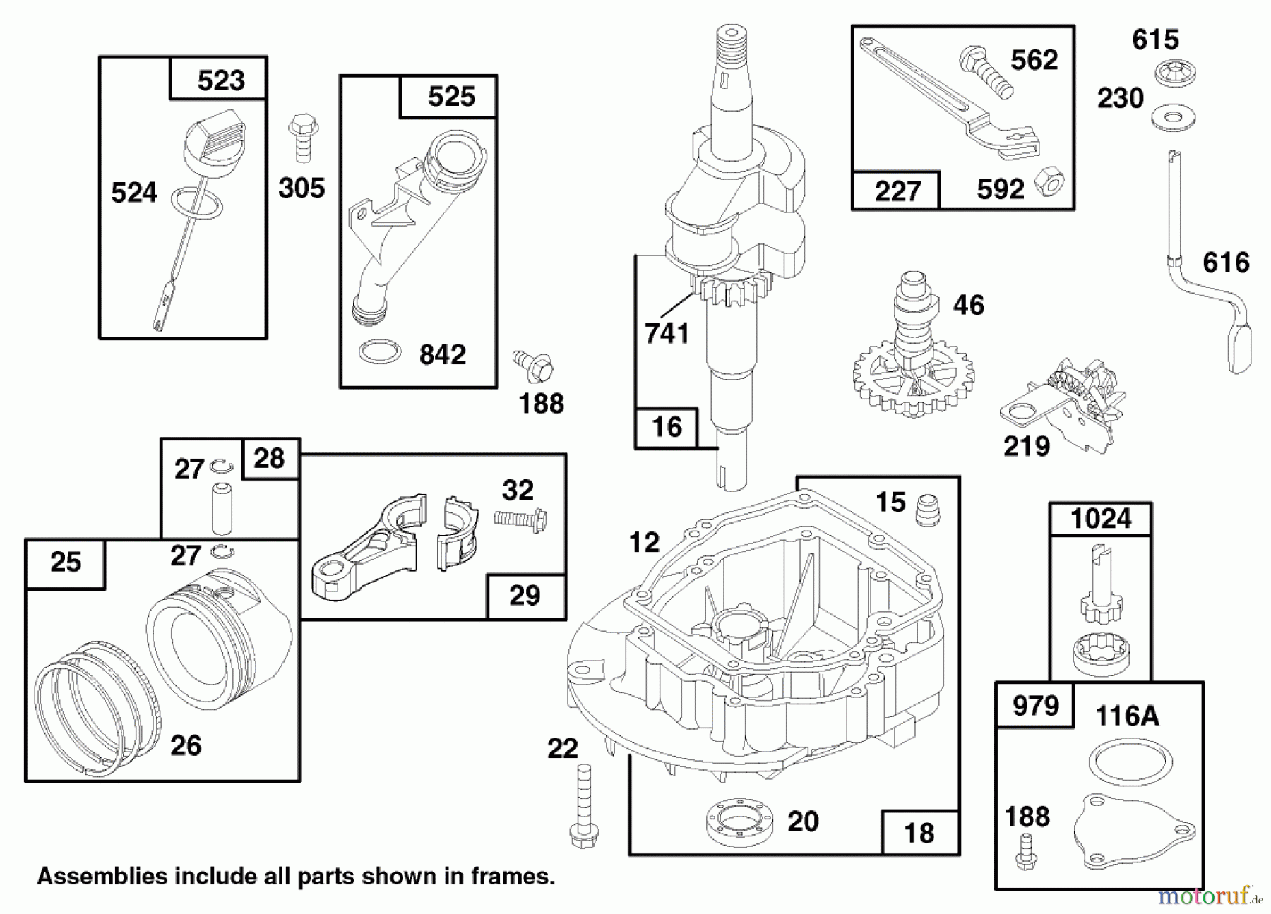  Toro Neu Mowers, Walk-Behind Seite 1 20465 - Toro Super Recycler Mower, 1997 (790000001-799999999) ENGINE GTS 150 #2