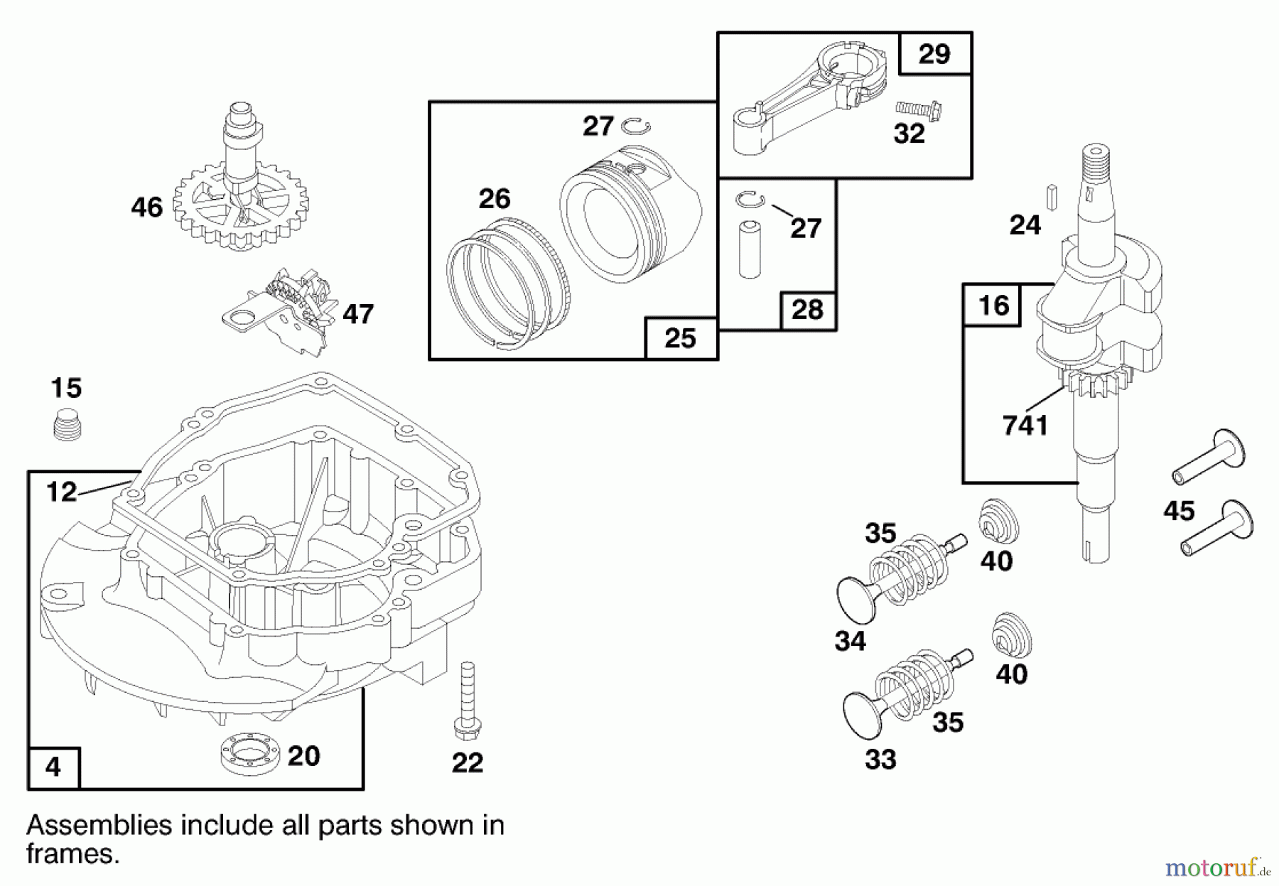  Toro Neu Mowers, Walk-Behind Seite 1 20469 - Toro Super Recycler Lawnmower, 1997 (7900001-7999999) ENGINE BRIGGS & STRATTON MODEL 12H802-0658-01 #2