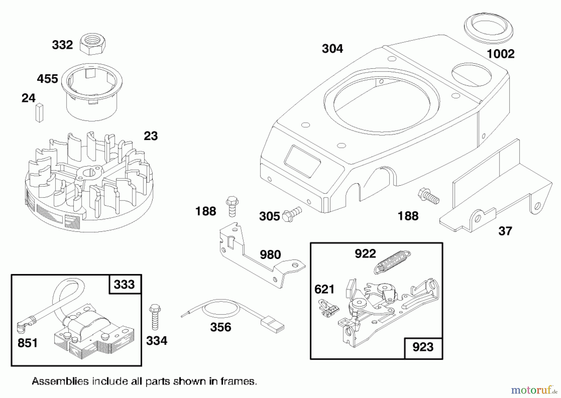  Toro Neu Mowers, Walk-Behind Seite 1 20474 - Toro Super Recycler Lawnmower, 1996 (6900001-6999999) ENGINE GTS 150 #7