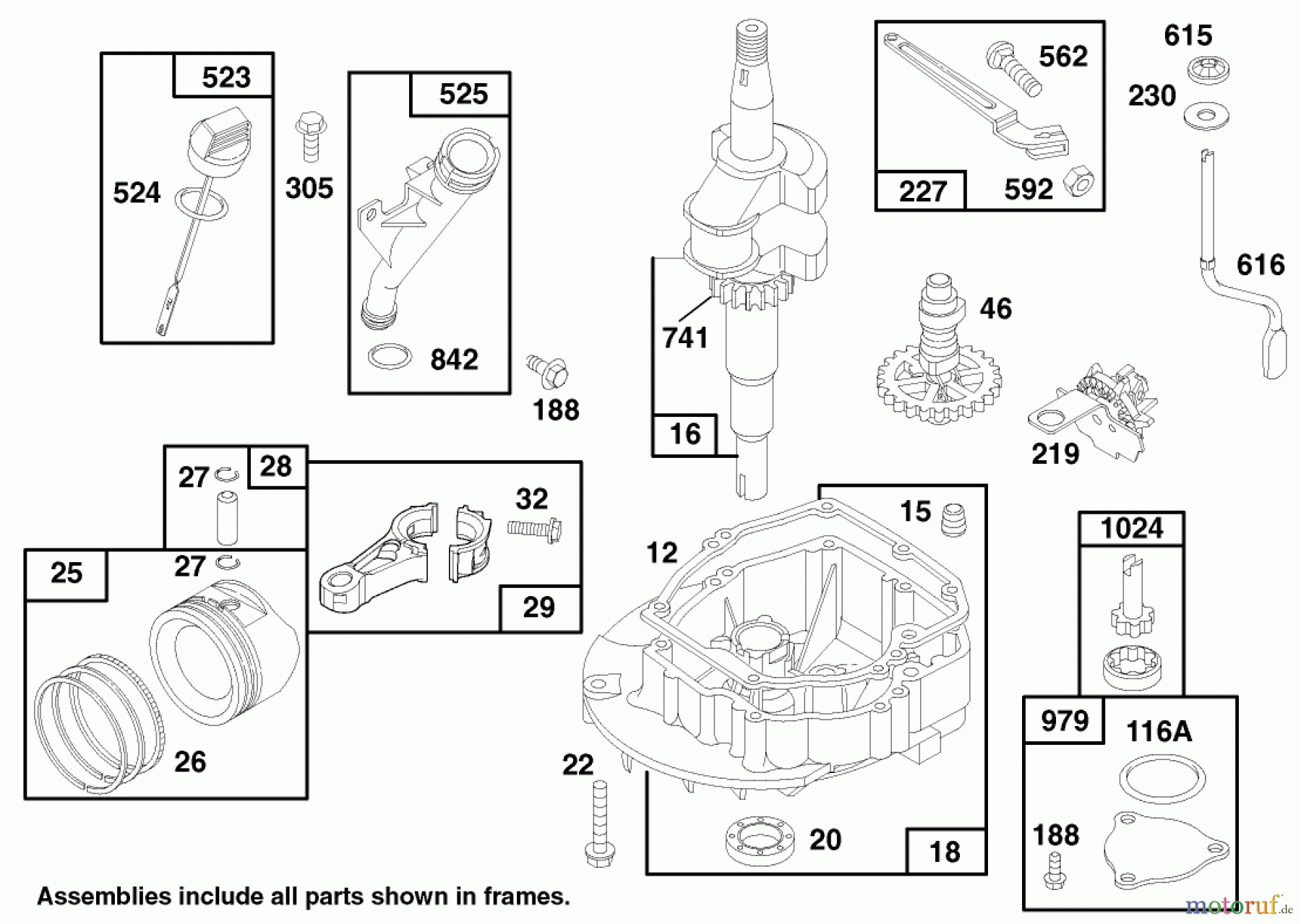  Toro Neu Mowers, Walk-Behind Seite 1 20483 - Toro Lawnmower, 1997 (790000001-799999999) ENGINE GTS 150 (MODEL NO. 20482 ONLY) #2