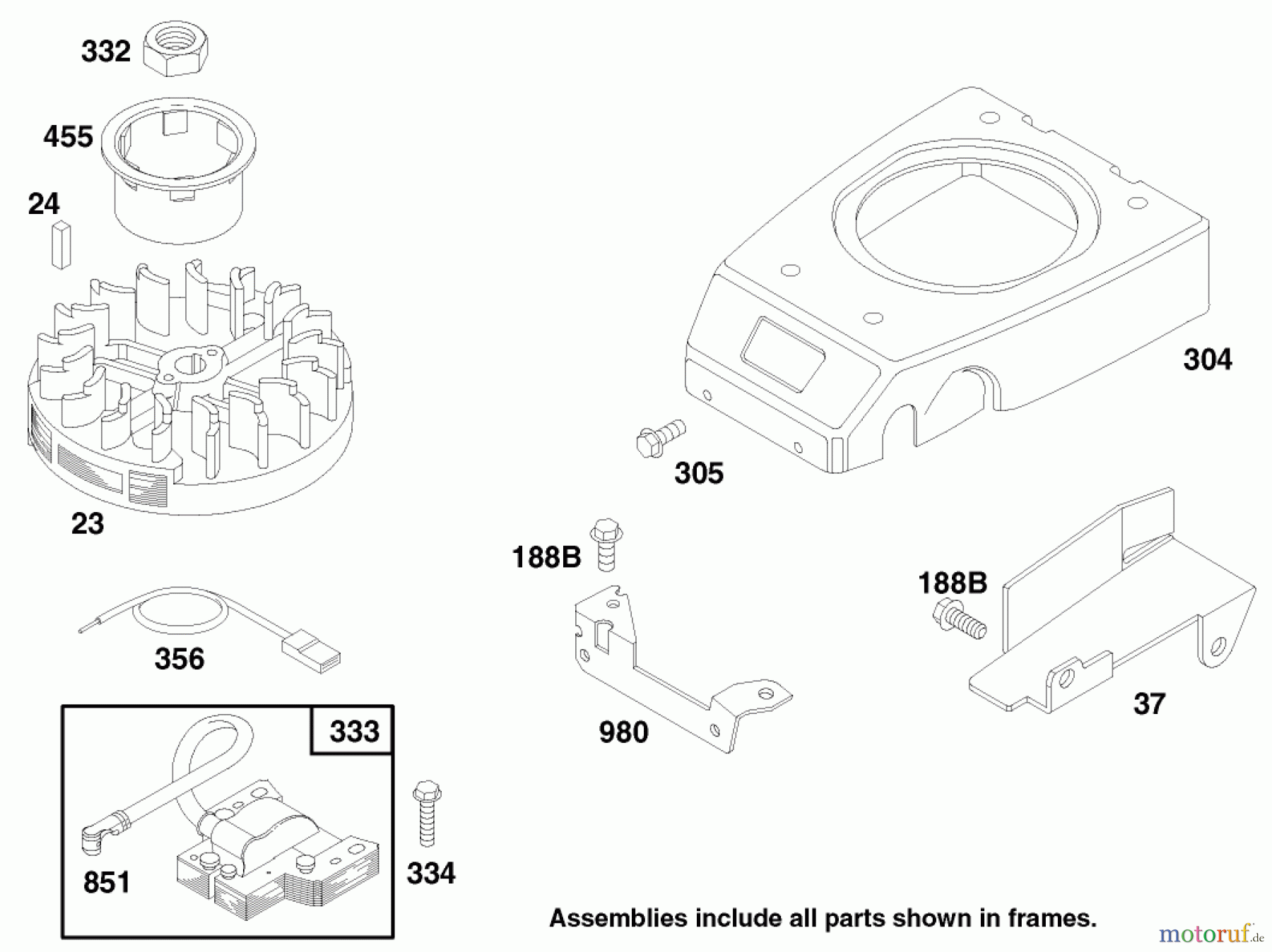  Toro Neu Mowers, Walk-Behind Seite 1 20483 - Toro Lawnmower, 1997 (790000001-799999999) ENGINE GTS 150 (MODEL NO. 20482 ONLY) #5