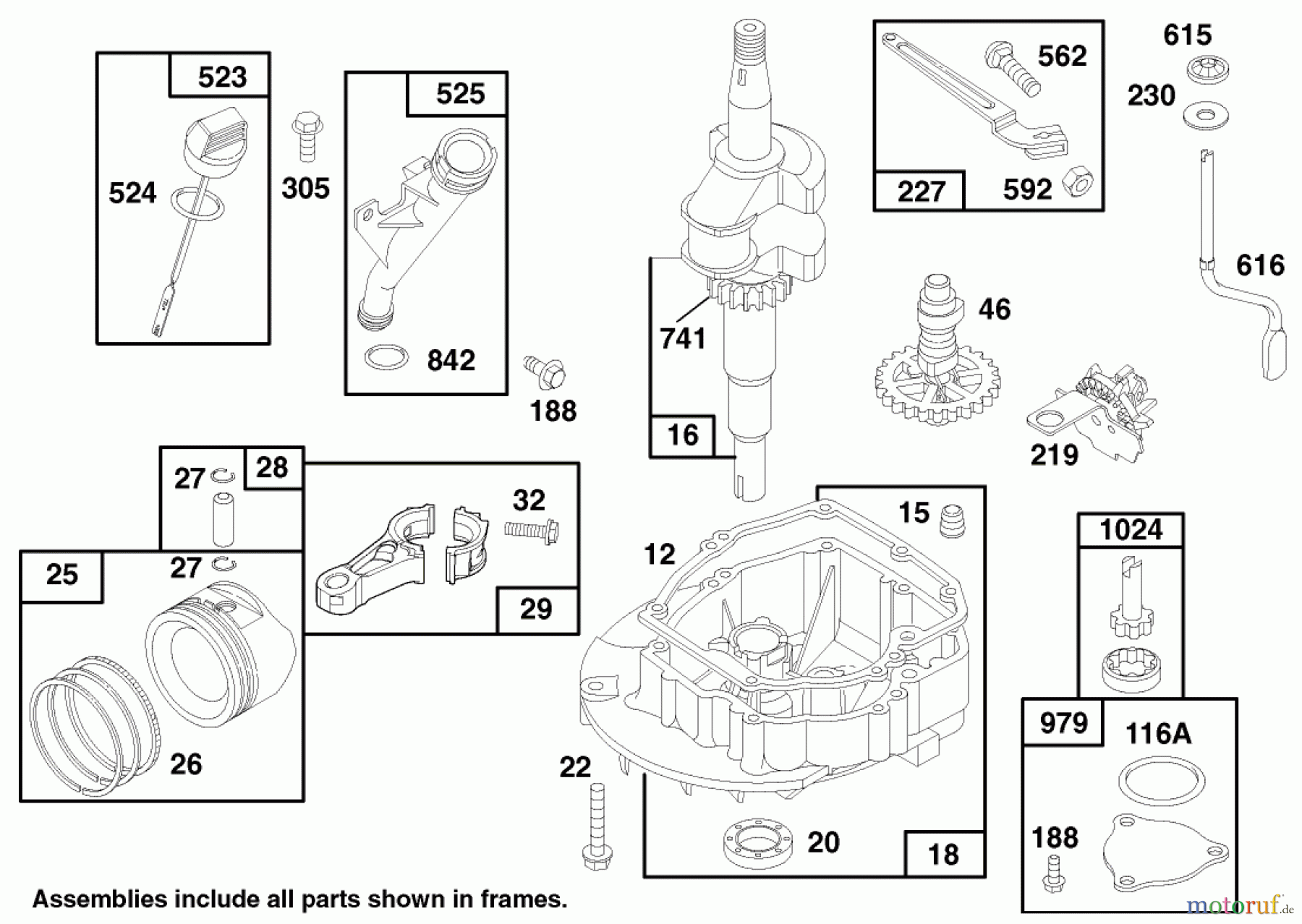  Toro Neu Mowers, Walk-Behind Seite 1 20483 - Toro Lawnmower, 1997 (790000001-799999999) ENGINE GTS 150 (MODEL NO. 20483)