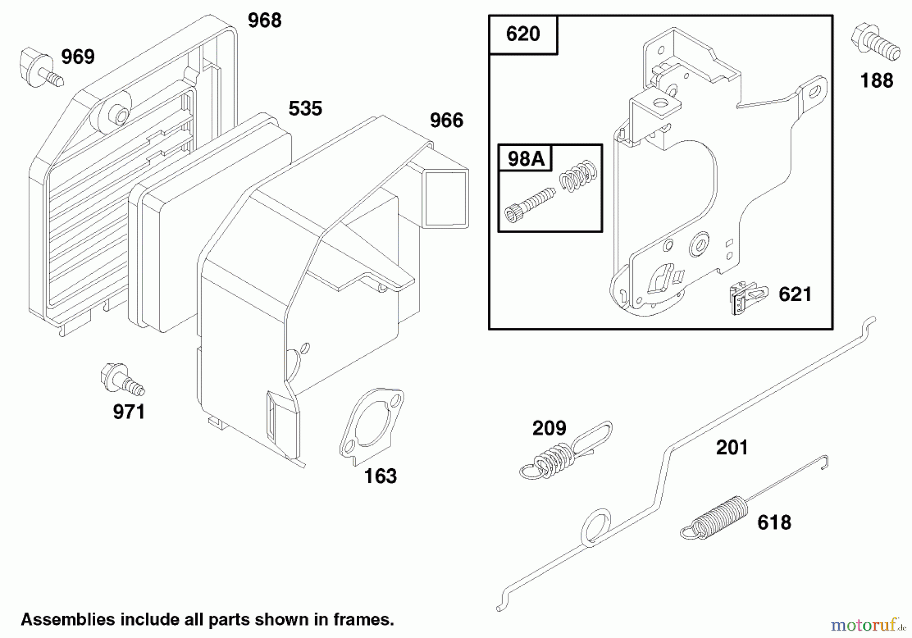 Toro Neu Mowers, Walk-Behind Seite 1 20482 - Toro Super Recycler Mower, 1997 (790000001-799999999) ENGINE GTS 150 (MODEL NO. 20483 ONLY) #2