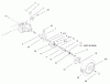 Toro 20487 (SR-21OSBB) - Super Recycler Mower, SR-21OSBB, 2000 (200000001-200999999) Ersatzteile REAR AXLE ASSEMBLY