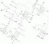 Toro 20494 (SR-21S) - Super Recycler Mower, SR-21S, 1998 (8900001-8999999) Ersatzteile HANDLE ASSEMBLY