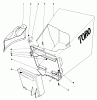 Toro 20696 - Lawnmower, 1976 (6000001-7999999) Ersatzteile GRASS BAG ASSEMBLY (MODEL 20506 & 20696)