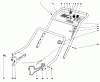 Toro 20696 - Lawnmower, 1976 (6000001-7999999) Ersatzteile HANDLE ASSEMBLY (MODEL 20506)