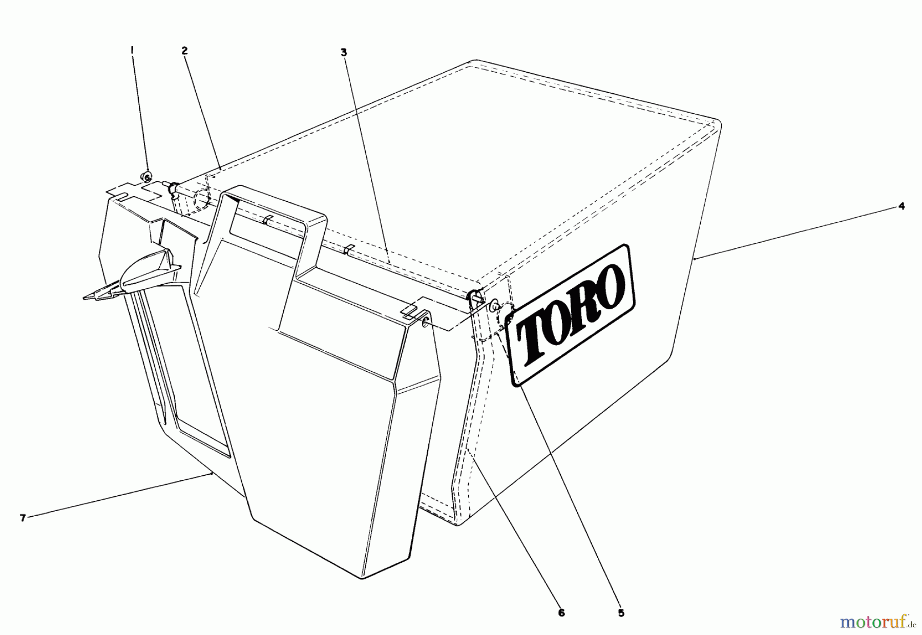  Toro Neu Mowers, Walk-Behind Seite 1 20511 - Toro Lawnmower, 1989 (9000001-9999999) GRASS BAG ASSEMBLY NO. 11-0159
