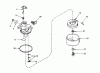 Toro 20657 - Lawnmower, 1977 (7000001-7999999) Ersatzteile CARBURETOR NO. 631831 (MODELS 20517, 20644 AND 20657)