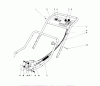 Toro 20657 - Lawnmower, 1977 (7000001-7999999) Ersatzteile HANDLE ASSEMBLY (MODEL NO. 20517)