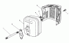 Toro 20522C - Lawnmower, 1986 (6000001-6999999) Ersatzteile MUFFLER ASSEMBLY