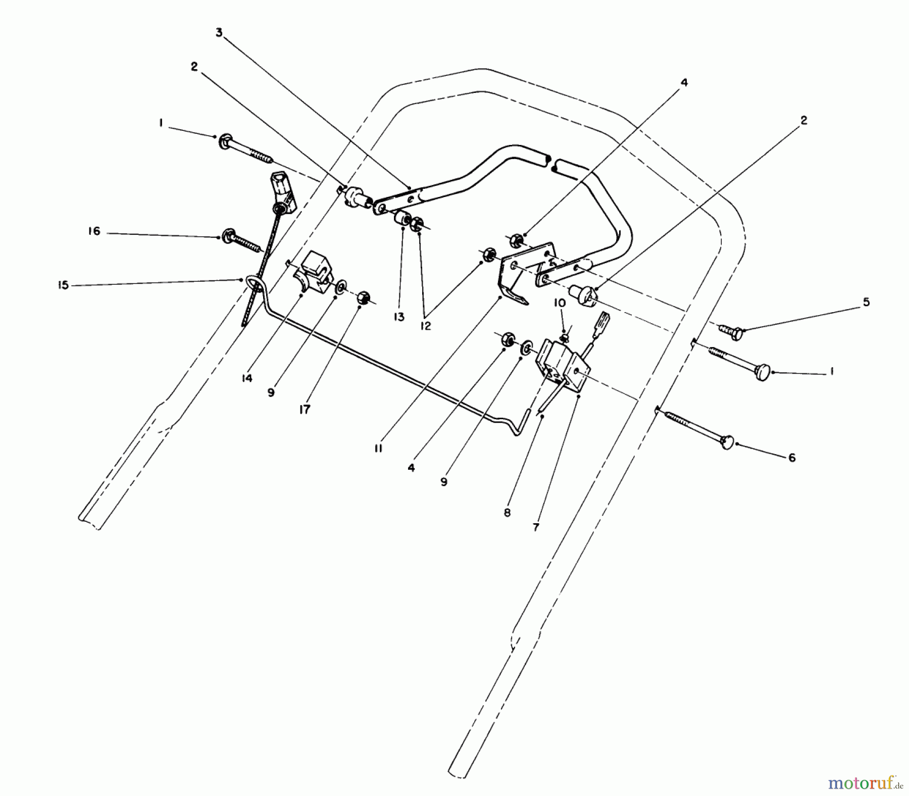  Toro Neu Mowers, Walk-Behind Seite 1 20526C - Toro Lawnmower, 1987 (7000001-7999999) CONTROL ASSEMBLY