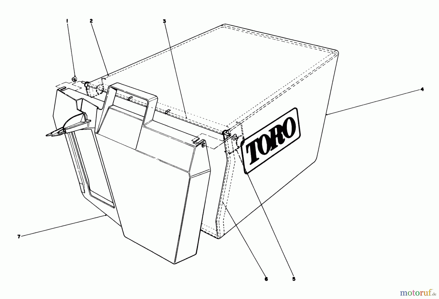  Toro Neu Mowers, Walk-Behind Seite 1 20526C - Toro Lawnmower, 1988 (8000001-8999999) GRASS BAG ASSEMBLY NO. 11-0159