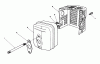 Toro 20526C - Lawnmower, 1988 (8000001-8999999) Ersatzteile MUFFLER ASSEMBLY (MODEL NO. VMH7)
