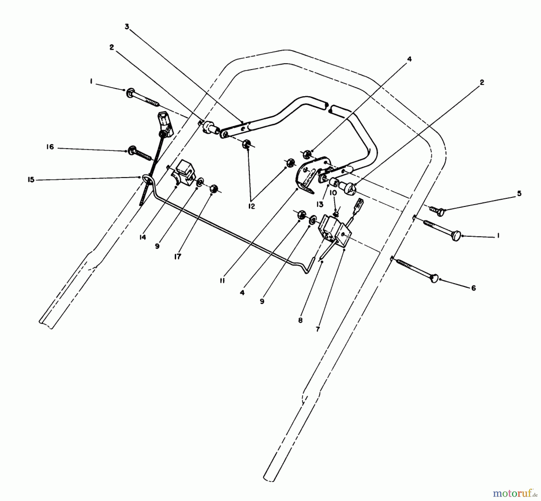  Toro Neu Mowers, Walk-Behind Seite 1 20526C - Toro Lawnmower, 1989 (9000001-9999999) CONTROL ASSEMBLY