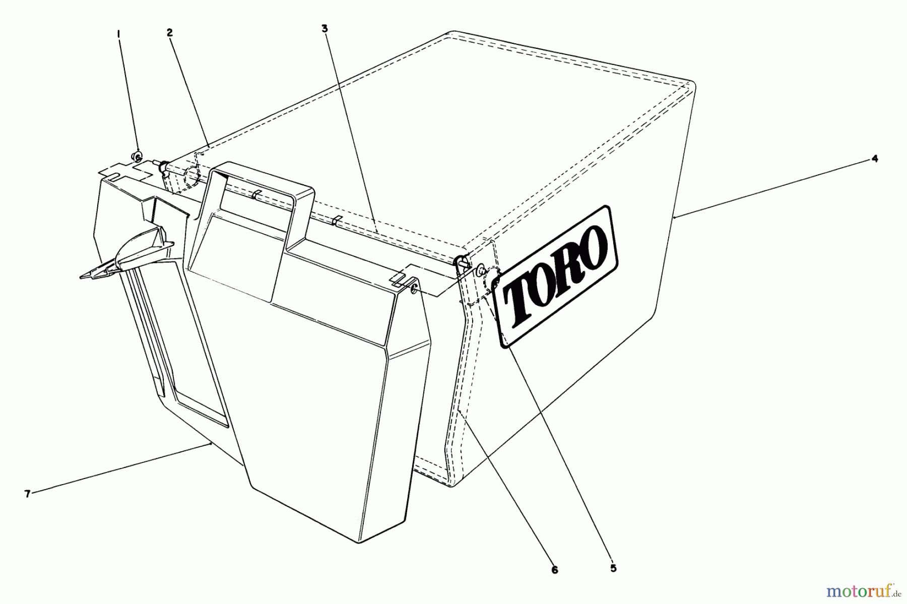  Toro Neu Mowers, Walk-Behind Seite 1 20531 - Toro Lawnmower, 1988 (8000001-8999999) GRASS BAG ASSEMBLY NO. 11-0159