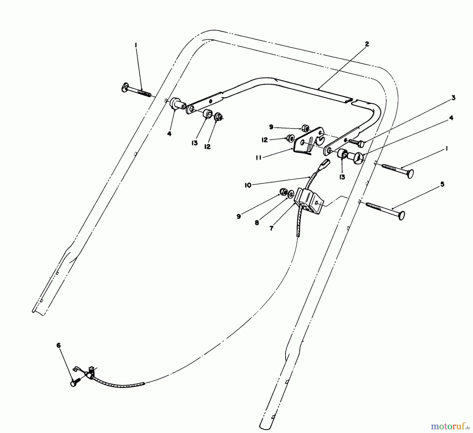  Toro Neu Mowers, Walk-Behind Seite 1 20531 - Toro Lawnmower, 1989 (9000001-9999999) CONTROL ASSEMBLY