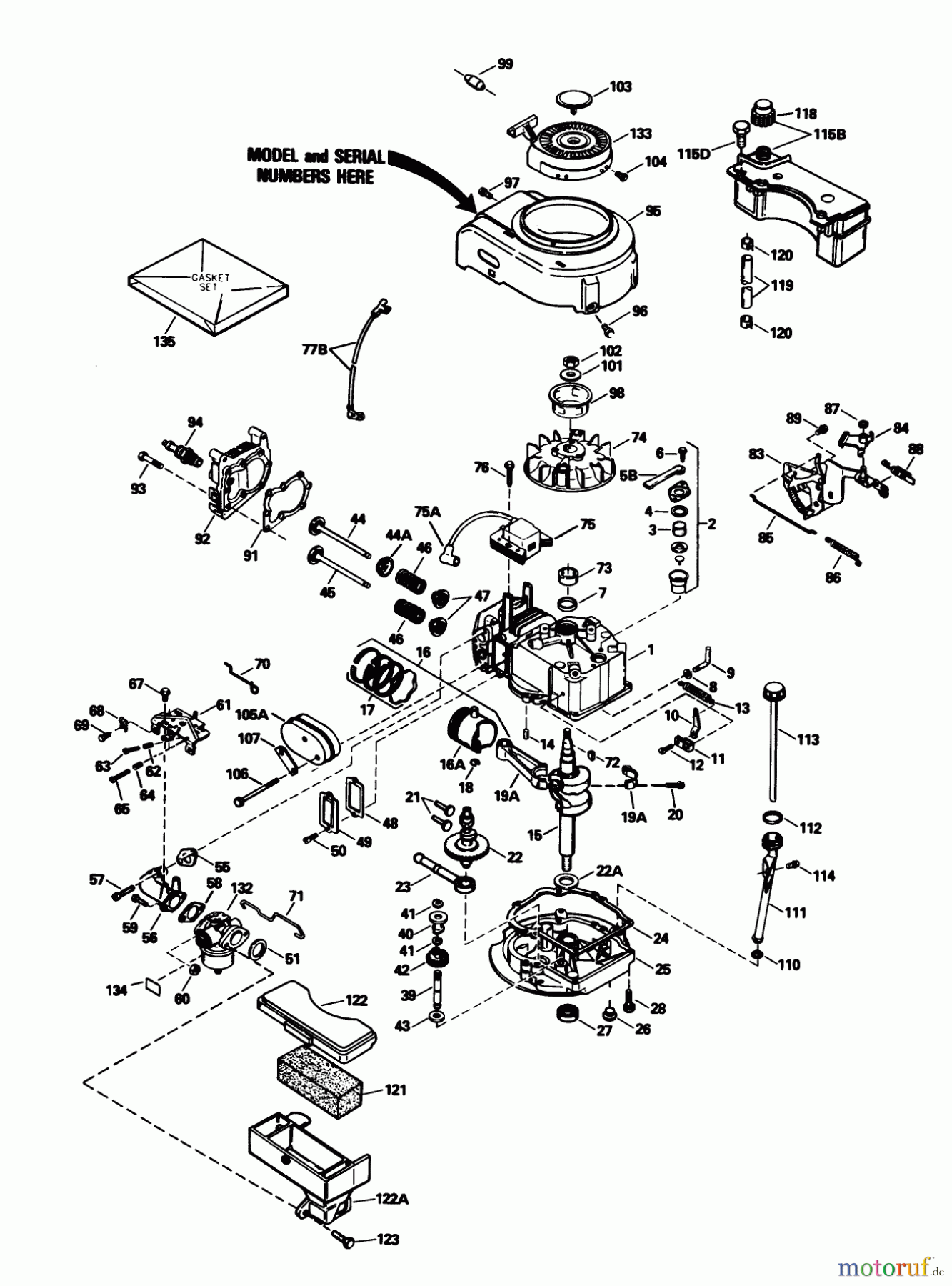 Toro Neu Mowers, Walk-Behind Seite 1 20531 - Toro Lawnmower, 1989 (9000001-9999999) ENGINE