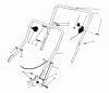 Toro 20531 - Lawnmower, 1989 (9000001-9999999) Ersatzteile HANDLE ASSEMBLY
