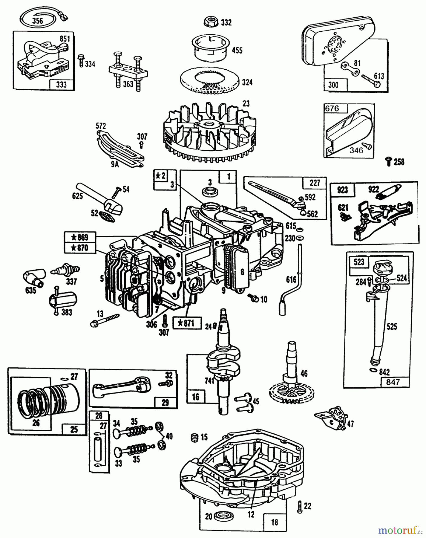  Toro Neu Mowers, Walk-Behind Seite 1 20563 - Toro Lawnmower, 1990 (0000001-0999999) ENGINE BRIGGS & STRATTON MODEL NO. 124702-3115-01 #1