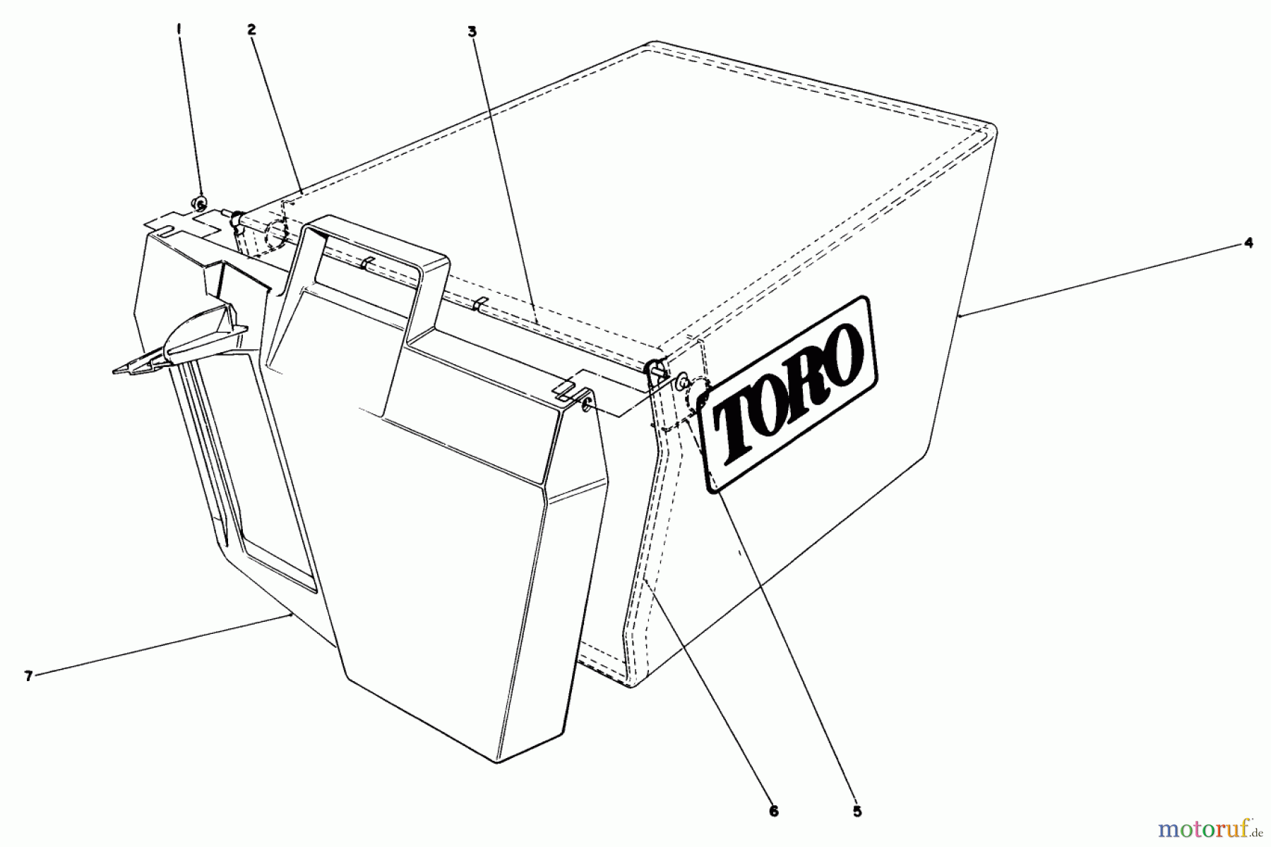  Toro Neu Mowers, Walk-Behind Seite 1 20563 - Toro Lawnmower, 1990 (0000001-0999999) GRASS BAG ASSEMBLY NO. 11-0159