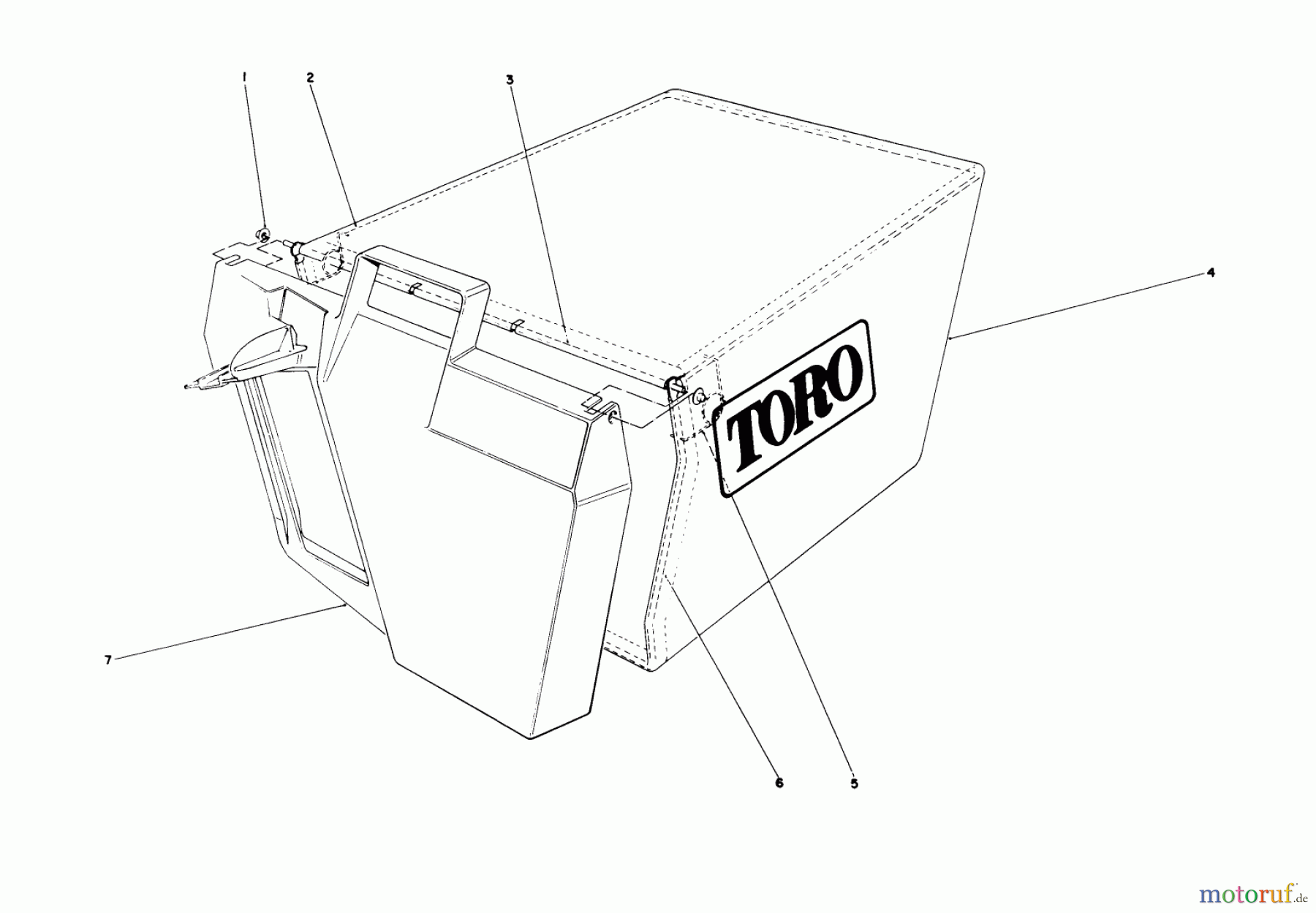  Toro Neu Mowers, Walk-Behind Seite 1 20563 - Toro Lawnmower, 1991 (1000001-1999999) GRASS BAG ASSEMBLY NO. 11-0159
