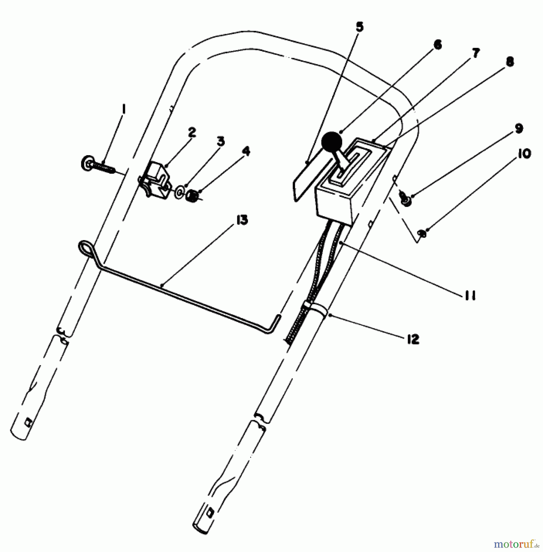  Toro Neu Mowers, Walk-Behind Seite 1 20577 - Toro Lawnmower, 1985 (5000001-5999999) THROTTLE CONTROL