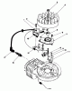 Toro 20581 - Lawnmower, 1983 (3000001-3999999) Ersatzteile FLYWHEEL & MAGNETO ASSEMBLY