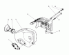 Toro 20581C - Lawnmower, 1988 (8000001-8999999) Ersatzteile MUFFLER ASSEMBLY (ENGINE MODEL NO. 47PH7)