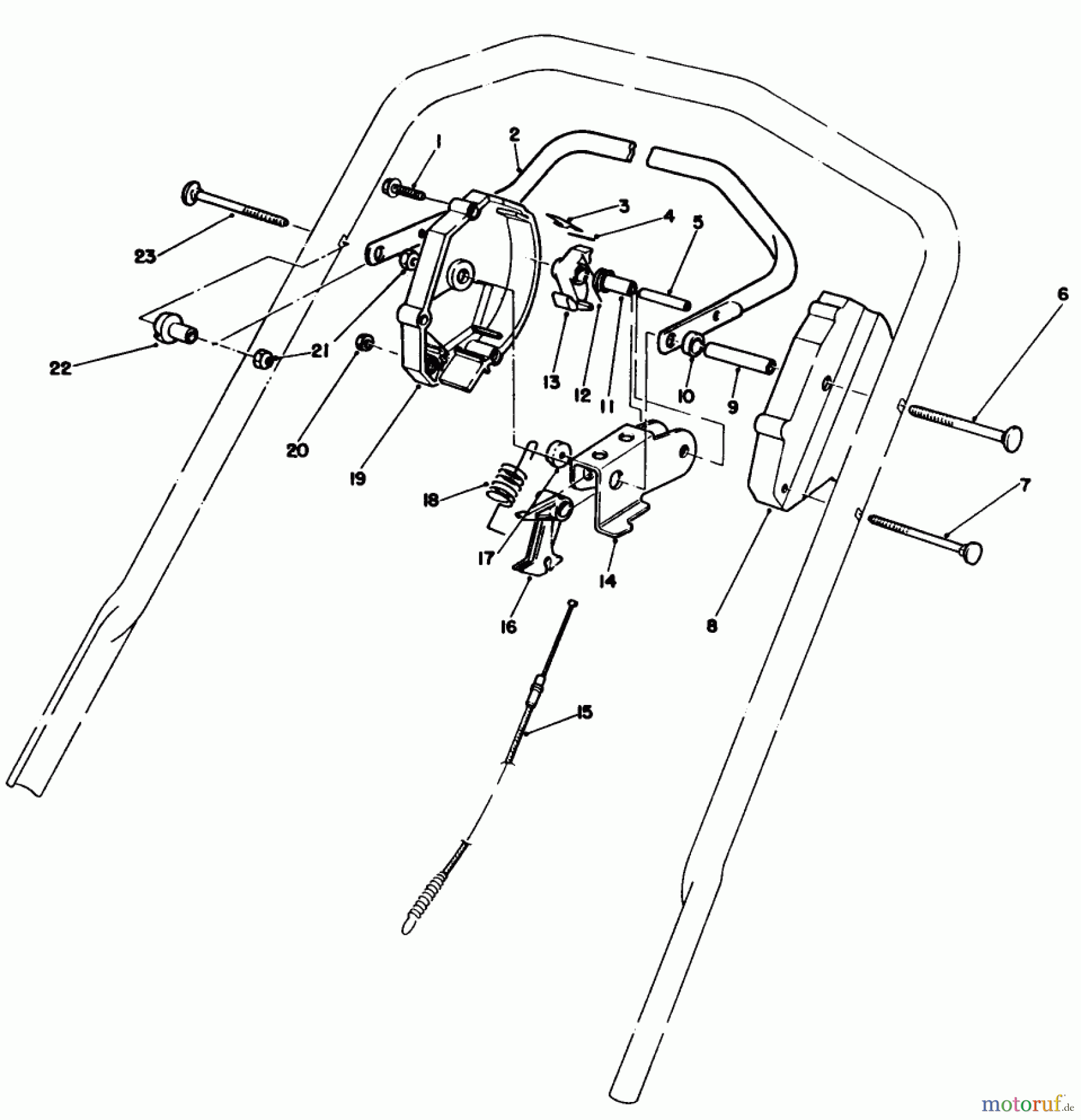  Toro Neu Mowers, Walk-Behind Seite 1 20584C - Toro Lawnmower, 1989 (9000001-9999999) CONTROL ASSEMBLY
