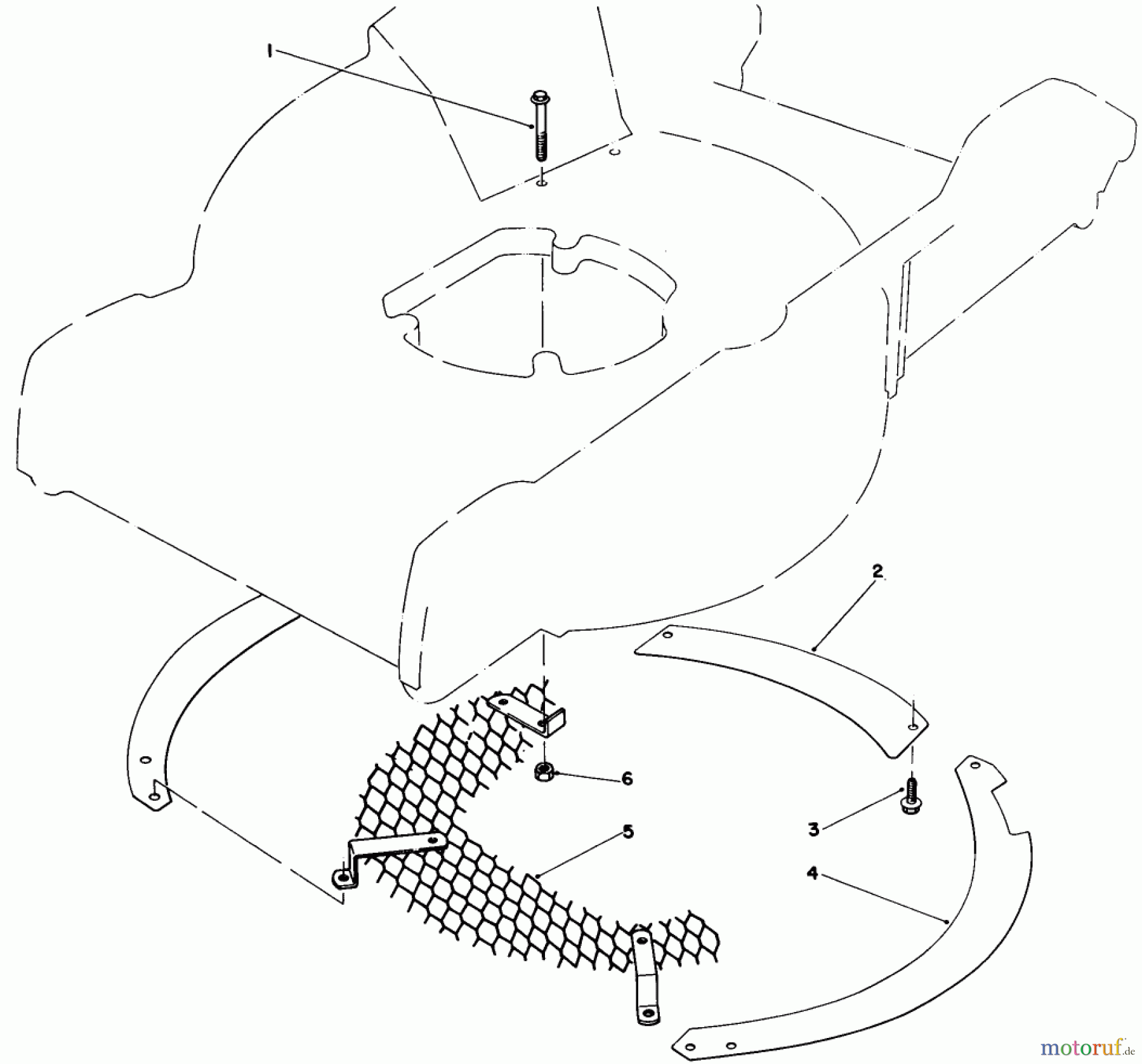  Toro Neu Mowers, Walk-Behind Seite 1 20586 - Toro Lawnmower, 1985 (5000001-5999999) LEAF SHREDDER KIT NO. 59101 (OPTIONAL)