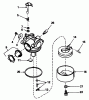 Toro 20586 - Lawnmower, 1986 (6000001-6999999) Ersatzteile CARBURETOR NO. 632098