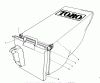 Toro 20586C - Lawnmower, 1989 (9000001-9999999) Ersatzteile GRASS BAG ASSEMBLY NO. 12-8859