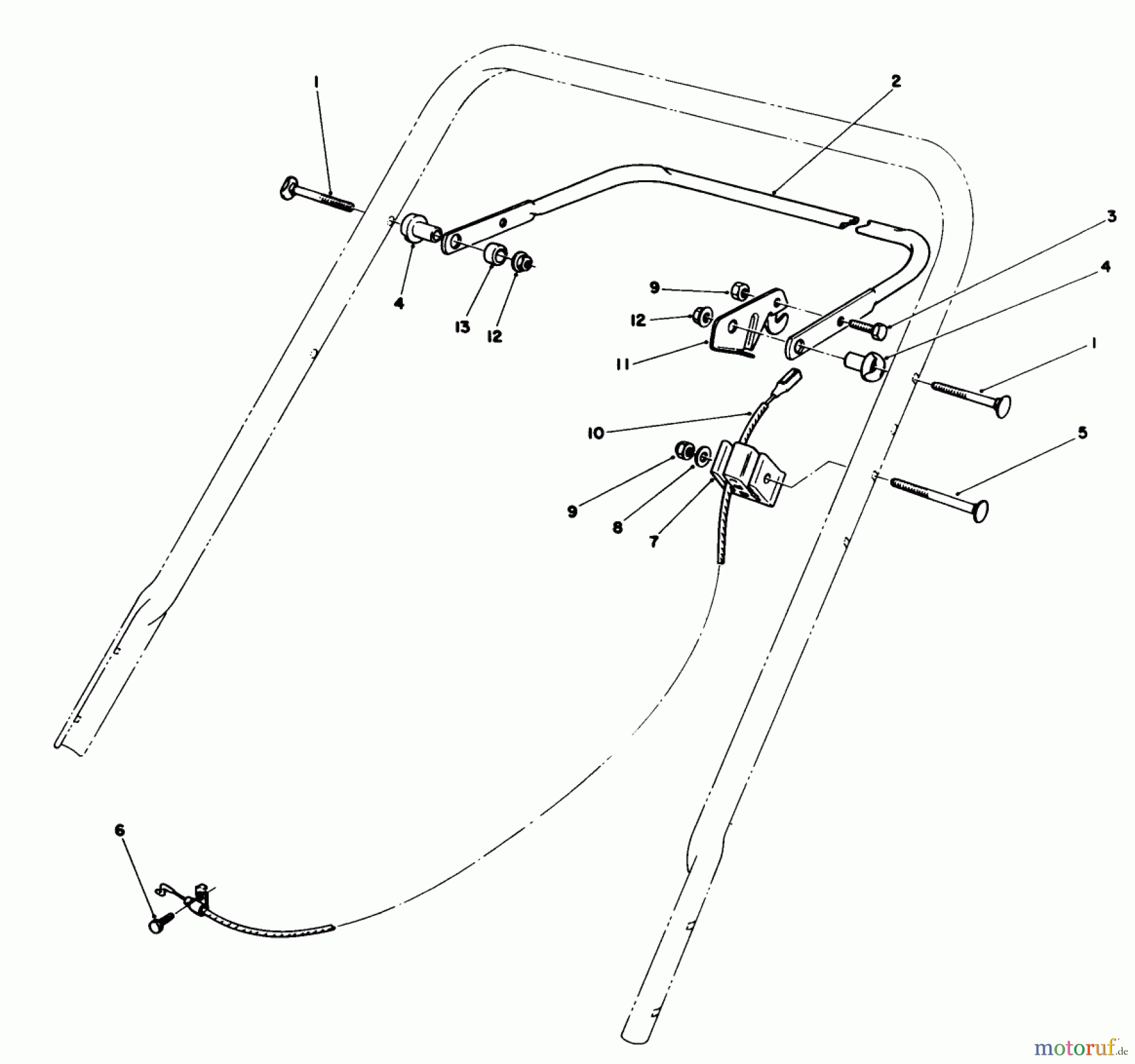  Toro Neu Mowers, Walk-Behind Seite 1 20588 - Toro Lawnmower, 1985 (5000001-5999999) CONTROL ASSEMBLY