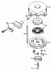 Toro 20588 - Lawnmower, 1986 (6000001-6999999) Ersatzteile REWIND STARTER NO. 590420A