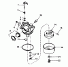 Toro 20588 - Lawnmower, 1987 (7000001-7999999) Ersatzteile CARBURETOR NO. 632098