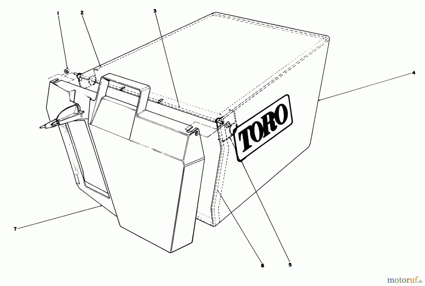  Toro Neu Mowers, Walk-Behind Seite 1 20588 - Toro Lawnmower, 1988 (8000001-8999999) GRASS BAG ASSEMBLY NO. 11-0159