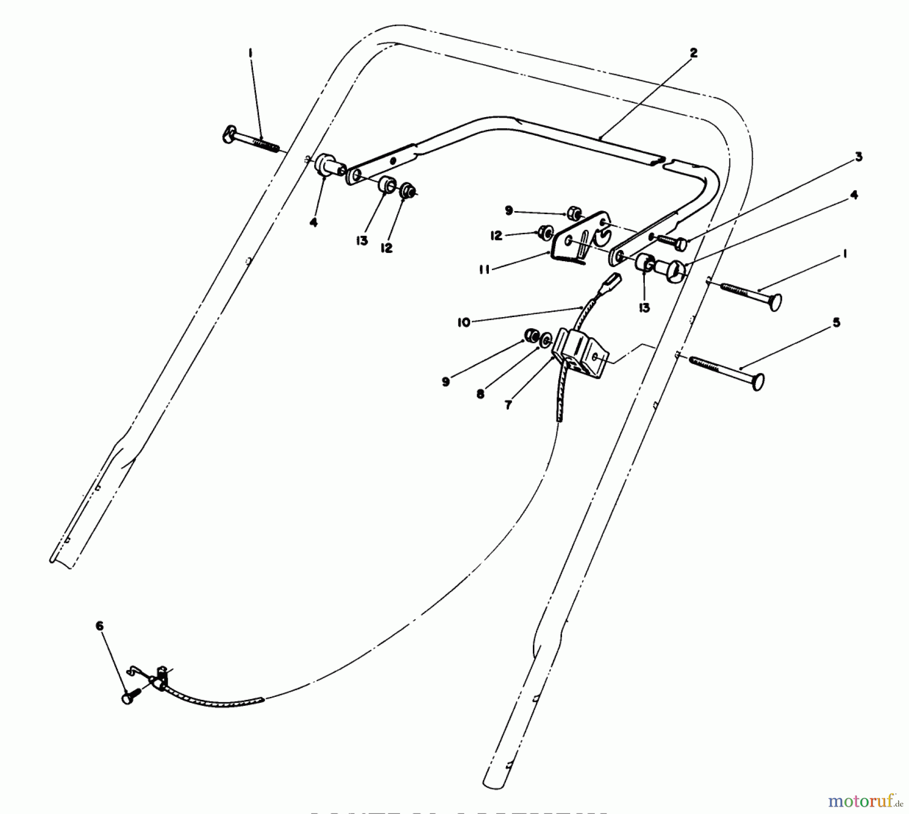  Toro Neu Mowers, Walk-Behind Seite 1 20588C - Toro Lawnmower, 1988 (8000001-8999999) CONTROL ASSEMBLY